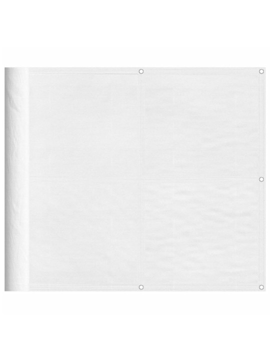 Parvekesuoja valkoinen 90x1000 cm 100% polyesteri oxford kangas
