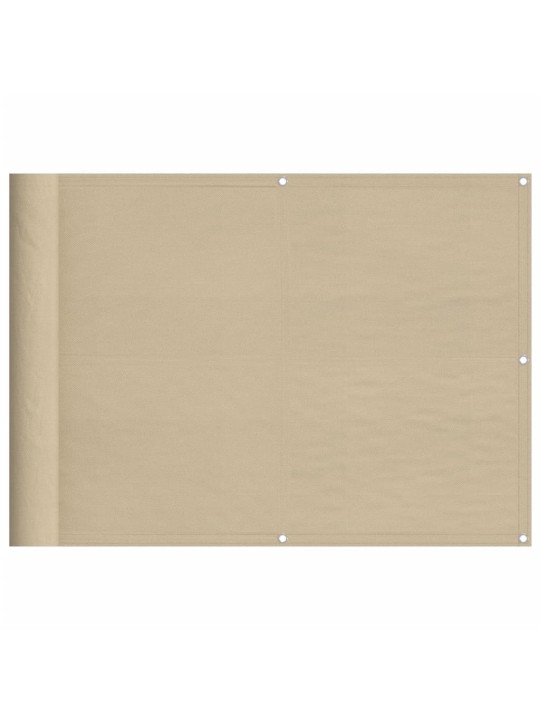 Parvekesuoja beige 75x700 cm 100% polyesteri Oxford kangas