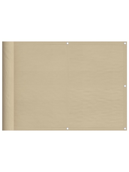 Parvekesuoja beige 75x800 cm 100% polyesteri Oxford kangas