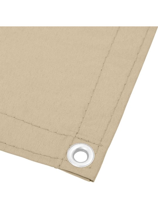 Parvekesuoja beige 75x1000 cm 100% polyesteri oxford kangas