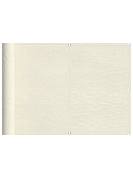 Parvekesuoja kerma 75x1000 cm 100% polyesteri oxford kangas