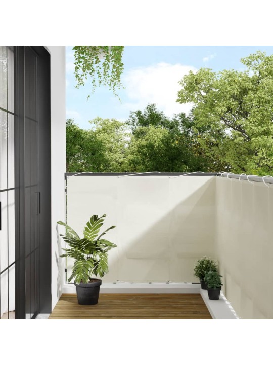 Parvekesuoja kerma 120x700 cm 100% polyesteri oxford kangas