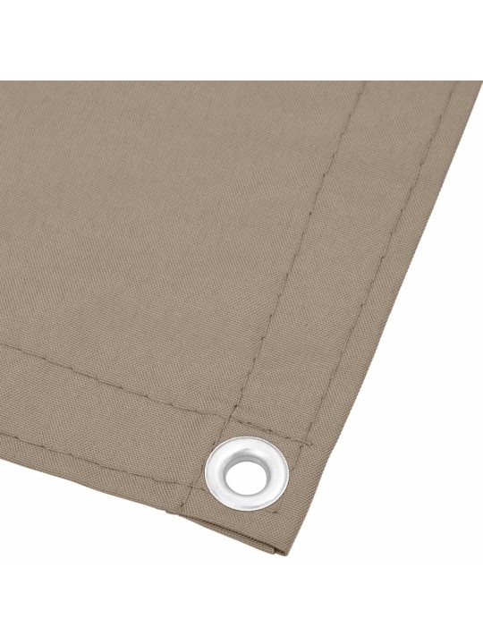 Parvekesuoja taupe 75x1000 cm 100% polyesteri oxford kangas