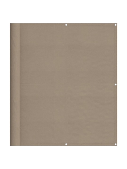 Parvekesuoja taupe 120x800 cm 100% polyesteri Oxford polyesteri