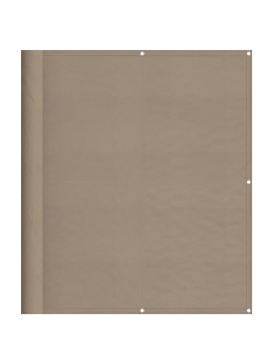 Parvekesuoja taupe 120x1000 cm 100% oxford polyesteri