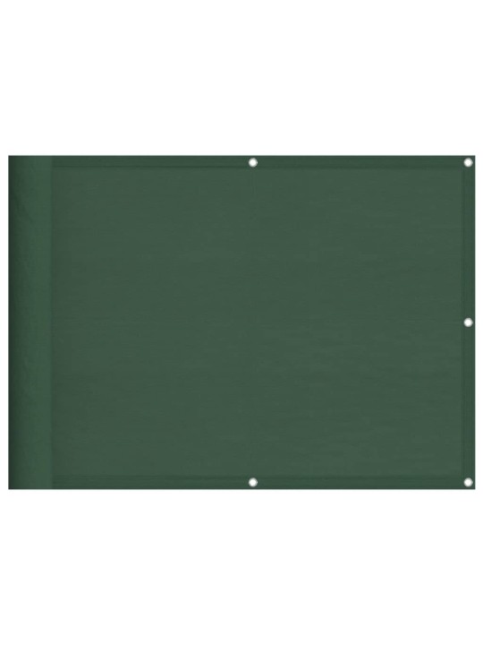 Parvekesuoja tummanvihreä 75x800 cm 100% oxford polyesteri
