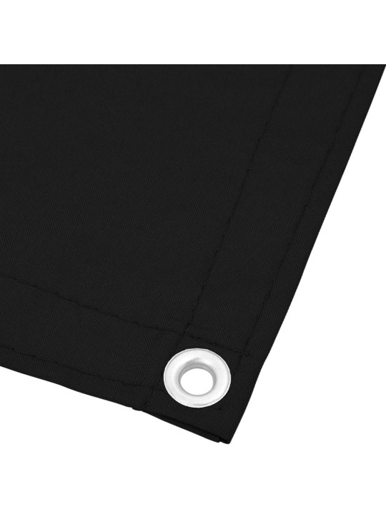 Parvekesuoja musta 120x1000 cm 100% polyesteri oxford kangas