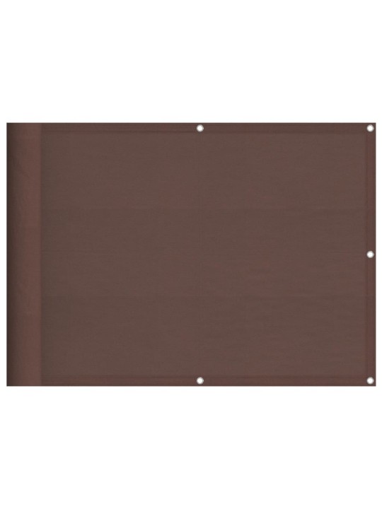 Parvekesuoja ruskea 75x1000 cm 100% polyesteri oxford kangas