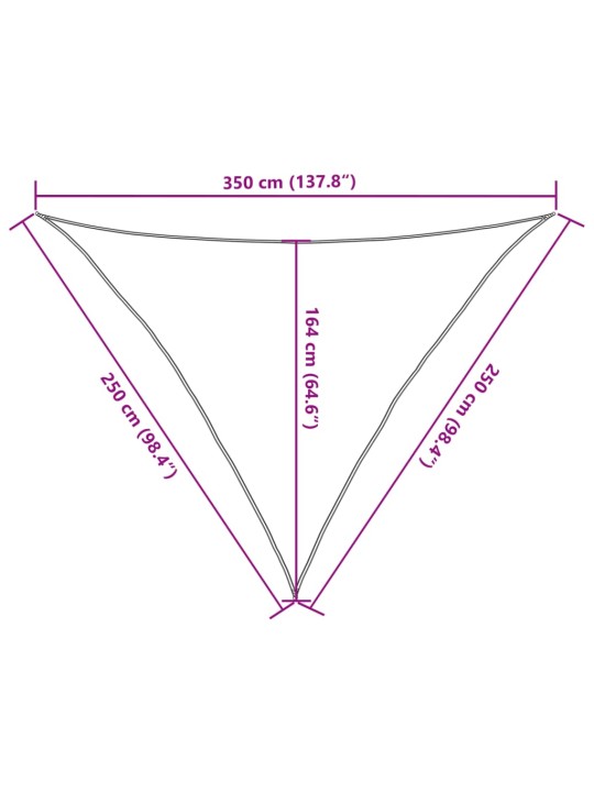 Aurinkopurje hiekka 2,5x2,5x3,5 m 100% Oxford polyesteri