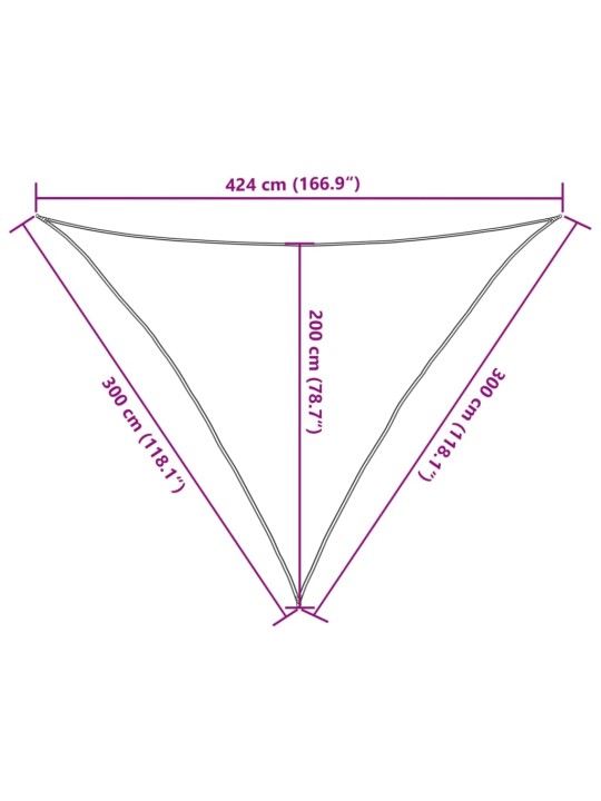 Aurinkopurje hiekka 3x3x4,24 m 100% Oxford polyesteri