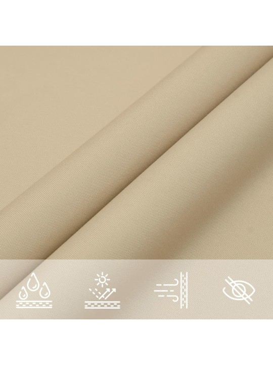 Aurinkopurje beige 2x2x2 m 100% oxford polyesteri