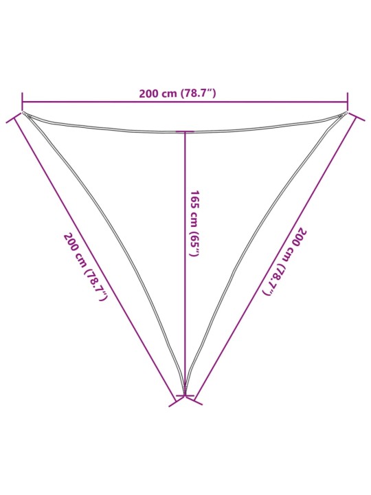 Aurinkopurje valkoinen 2x2x2 m 100% Oxford polyesteri