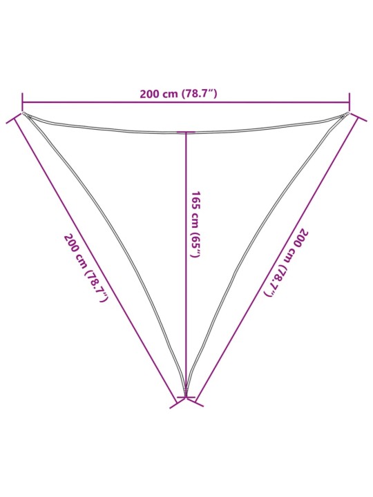 Aurinkopurje musta 2x2x2 m 100% oxford polyesteri