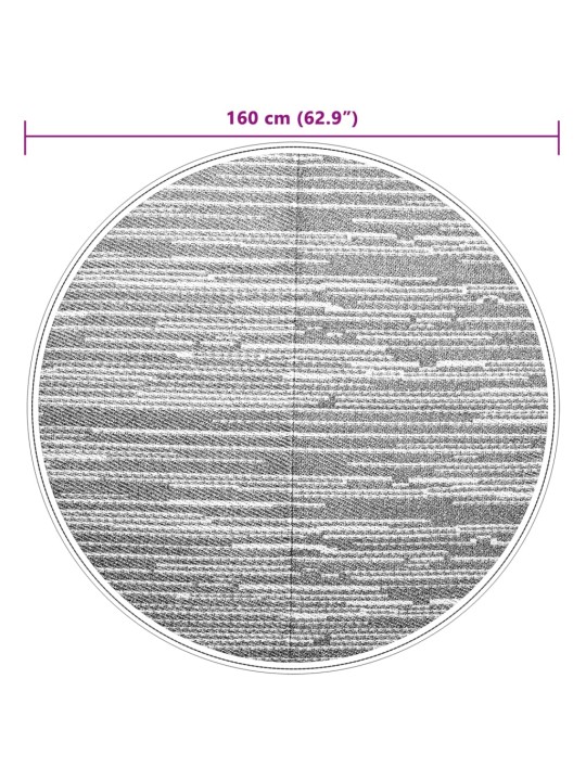 Ulkomatto harmaa Ø160 cm PP