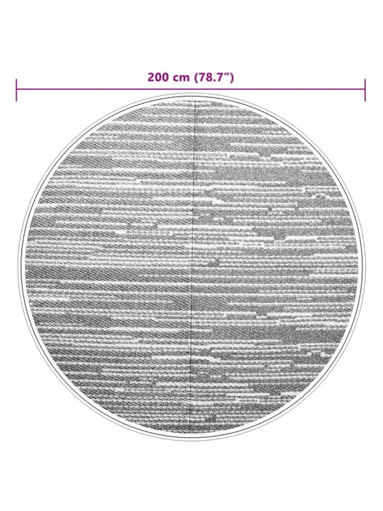 Ulkomatto arakil harmaa ø200 cm pp