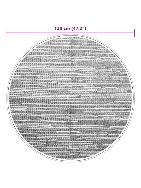 Ulkomatto ruskea Ø120 cm PP