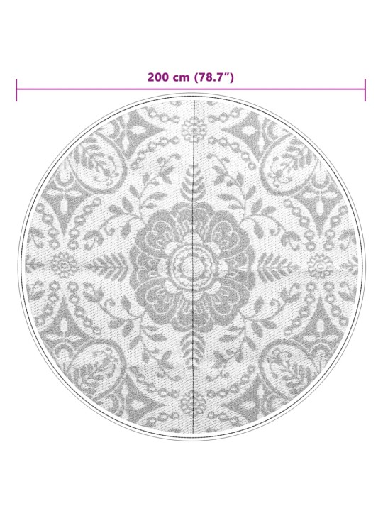 Ulkomatto arakil vaaleanharmaa ø200 cm pp