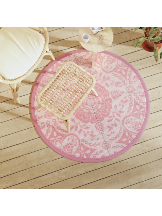 Ulkomatto arakil pinkki ø120 cm pp