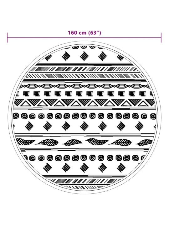 Ulkomatto harmaa Ø160 cm PP