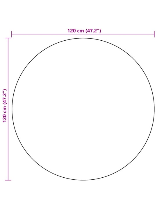 Ulkomatto ARAKIL musta Ø120 cm PP