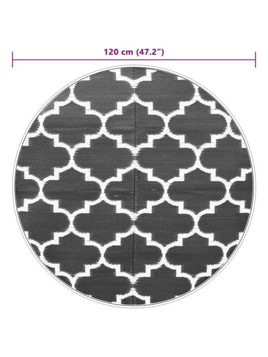 Ulkomatto sininen Ø120 cm PP