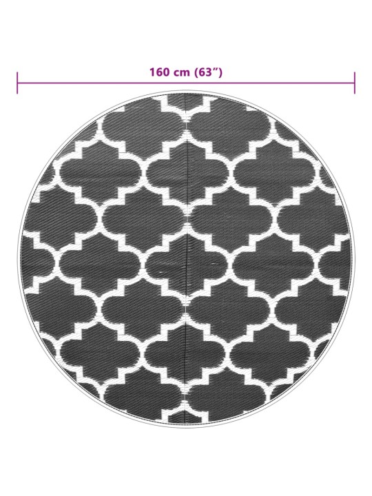 Ulkomatto sininen Ø160 cm PP