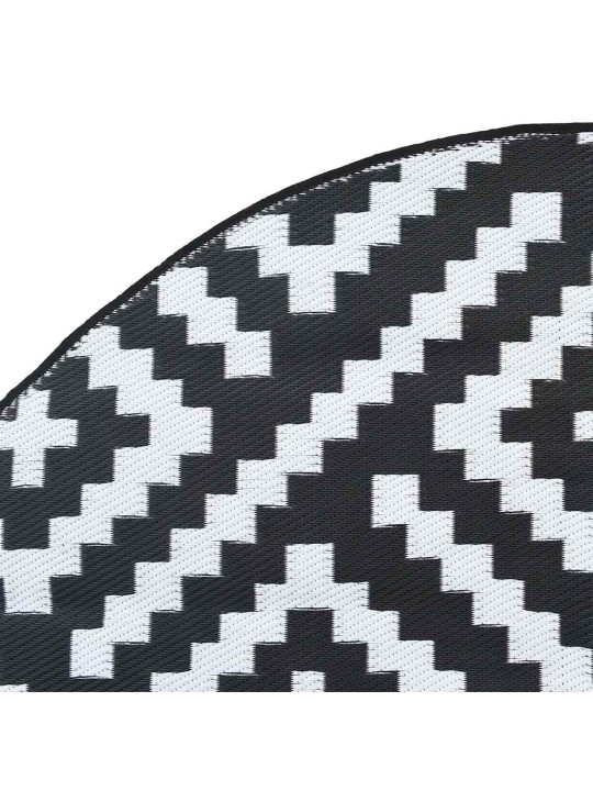 Ulkomatto ARAKIL mustavalkoinen Ø120 cm PP