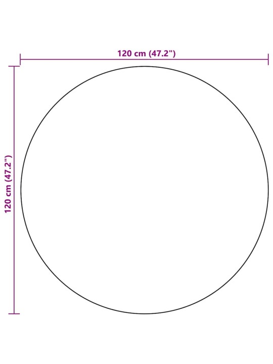 Ulkomatto ARAKIL mustavalkoinen Ø120 cm PP