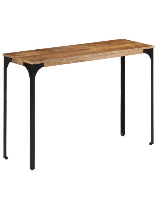 Konsolipöytä ruskea 110x35x76 cm täysi mangopuu ja rauta