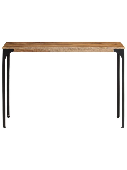 Konsolipöytä ruskea 110x35x76 cm täysi mangopuu ja rauta