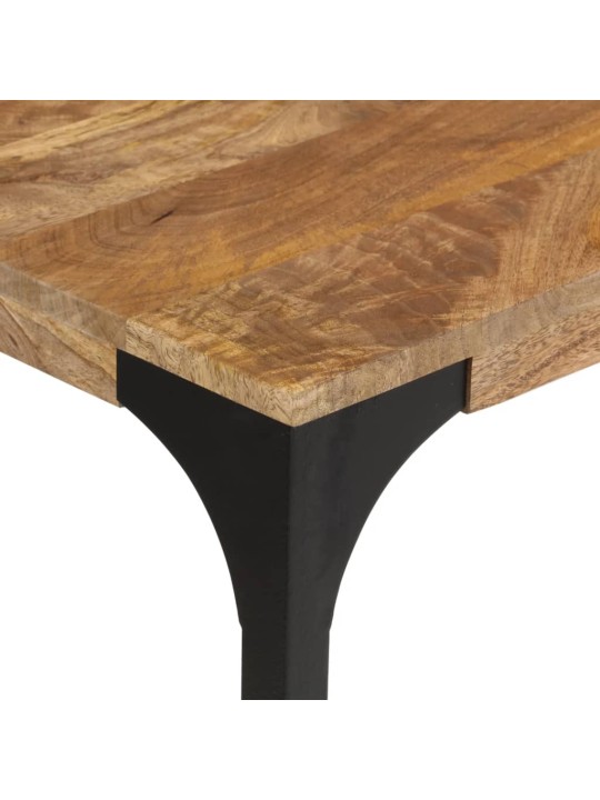 Konsolipöytä ruskea 110x35x76 cm täysi mangopuu ja rauta