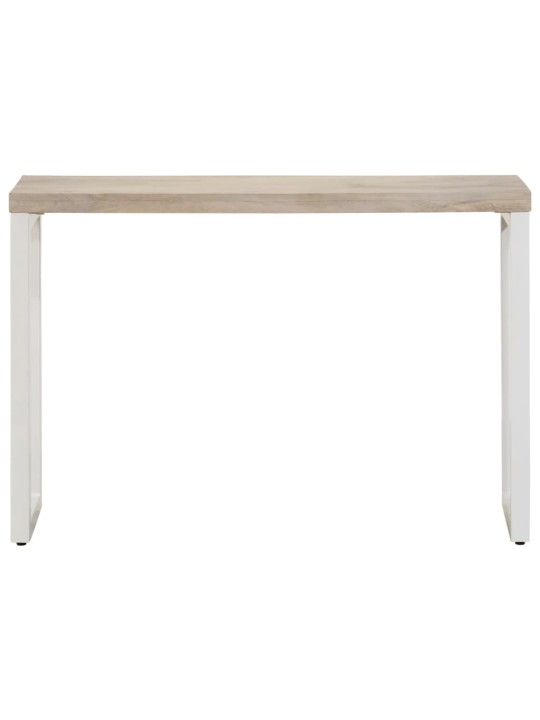 Konsolipöytä ruskea 110x35x76 cm täysi mangopuu ja rauta