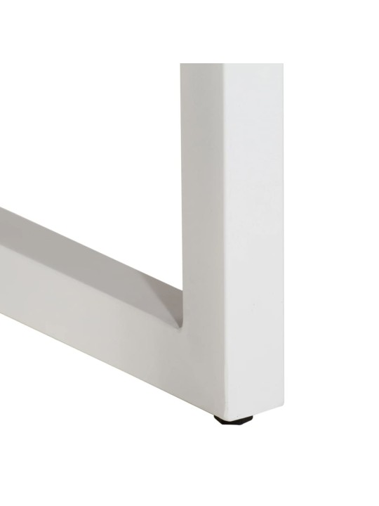 Konsolipöytä ruskea 110x35x76 cm täysi mangopuu ja rauta