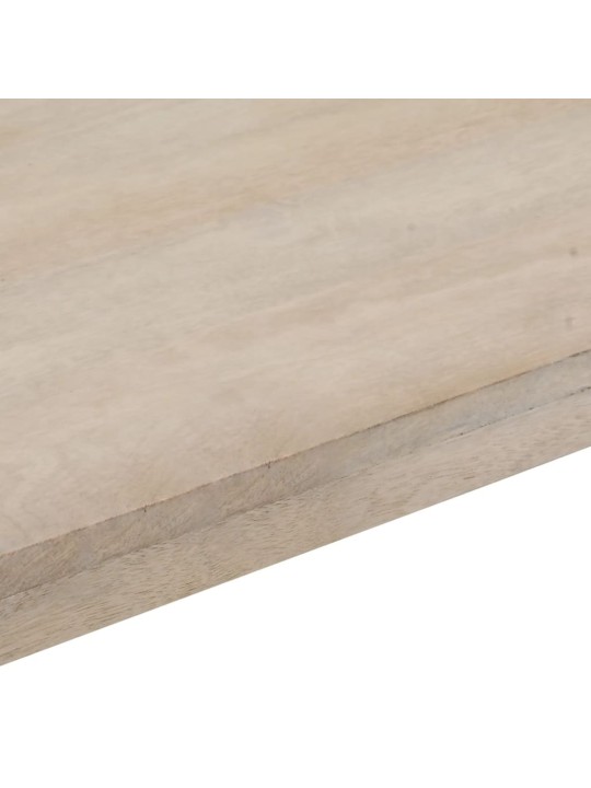 Konsolipöytä ruskea 110x35x76 cm täysi mangopuu ja rauta