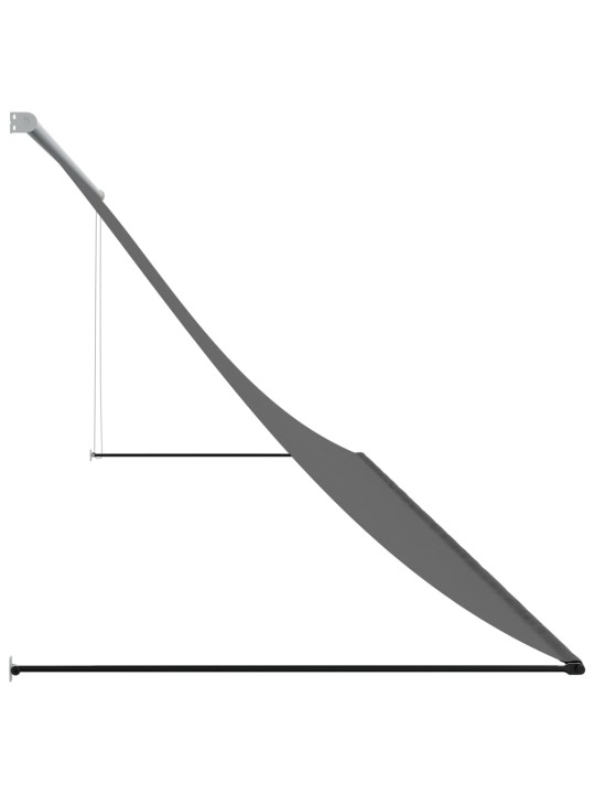 Sisäänkelattava markiisi antrasiitti 350x150 cm kangas ja teräs