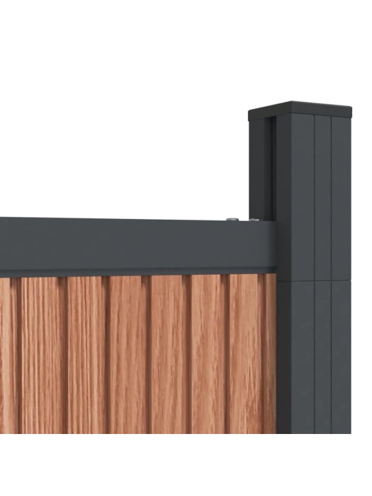 Aitapaneeli wpc ruskea 173x186 cm