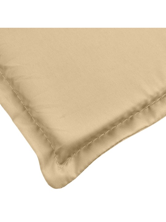 Matalaselkätuolin tyynyt 6 kpl beige 100x50x4 cm kangas