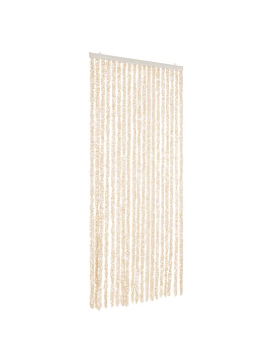 Hyönteisverho beige ja valkoinen 56x200 cm chenille