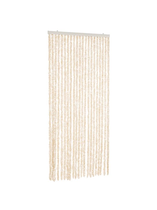 Hyönteisverho beige ja valkoinen 90x220 cm Chenille