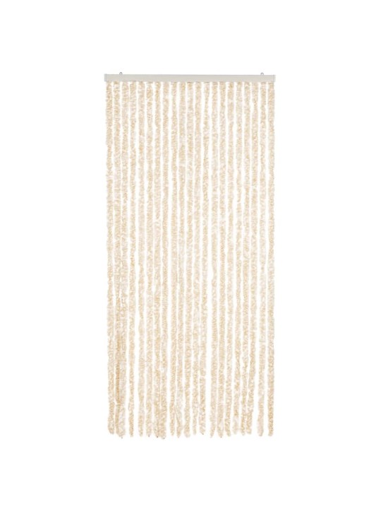 Hyönteisverho beige ja valkoinen 90x220 cm Chenille