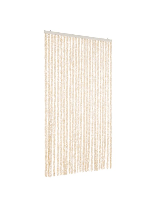 Hyönteisverho beige ja valkoinen 100x220 cm Chenille