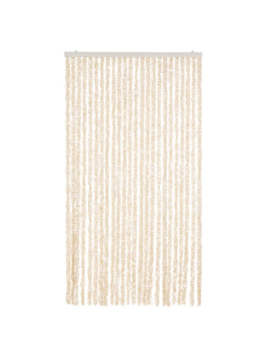 Hyönteisverho beige ja valkoinen 100x220 cm Chenille