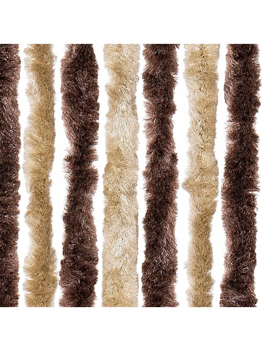 Hyönteisverho beige ja vaaleanruskea 100x230 cm chenille