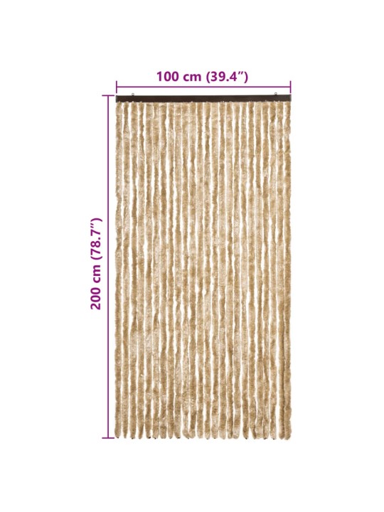 Hyönteisverho beige 100x200 cm chenille