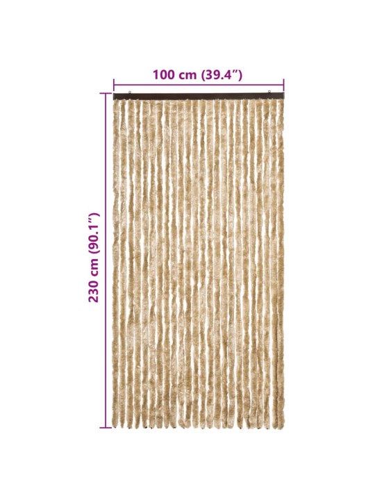 Hyönteisverho beige 100x230 cm chenille