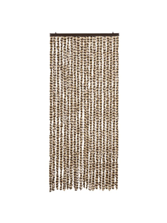 Hyönteisverho beige ja ruskea 90x200 cm chenille