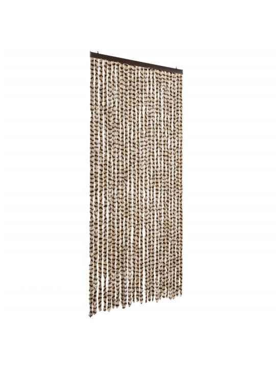 Hyönteisverho beige ja ruskea 100x230 cm chenille