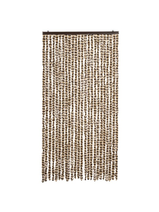 Hyönteisverho beige ja ruskea 100x230 cm chenille