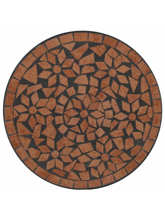 Mosaiikkibistropöytä terrakotta Ø50x70 cm keramiikka