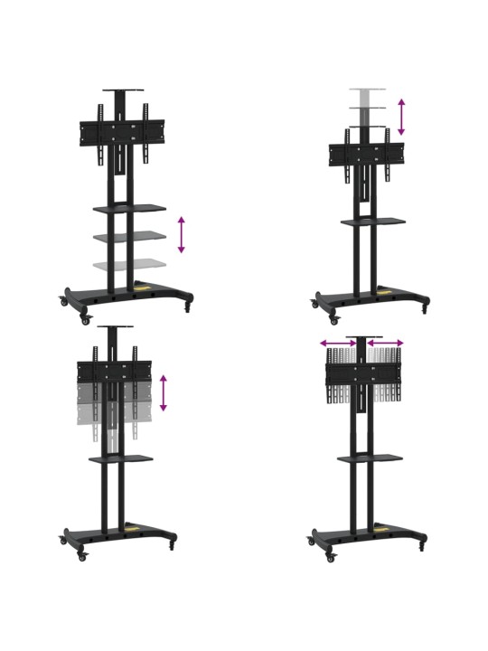 TV-seinäkiinnike 32"-70" ruuduille Max VESA 600x400 mm 60 kg